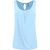 imageLock and Love Womens Summer Sleeveless Pleated Back Closure Casual Tank TopsWt2315aqua