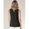 imageLock and Love Womens Summer Sleeveless Pleated Back Closure Casual Tank TopsWt2315black