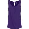 imageLock and Love Womens Summer Sleeveless Pleated Back Closure Casual Tank TopsWt2315darkpurple