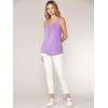 imageLock and Love Womens Summer Sleeveless Pleated Back Closure Casual Tank TopsWt2315lilac