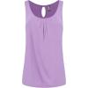 imageLock and Love Womens Summer Sleeveless Pleated Back Closure Casual Tank TopsWt2315lilac