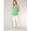 imageLock and Love Womens Summer Sleeveless Pleated Back Closure Casual Tank TopsWt2315mint