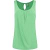 imageLock and Love Womens Summer Sleeveless Pleated Back Closure Casual Tank TopsWt2315mint