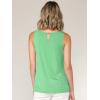 imageLock and Love Womens Summer Sleeveless Pleated Back Closure Casual Tank TopsWt2315mint