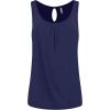 imageLock and Love Womens Summer Sleeveless Pleated Back Closure Casual Tank TopsWt2315navy