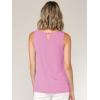 imageLock and Love Womens Summer Sleeveless Pleated Back Closure Casual Tank TopsWt2315pink