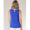 imageLock and Love Womens Summer Sleeveless Pleated Back Closure Casual Tank TopsWt2315royalbrite