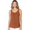 imageLock and Love Womens Summer Sleeveless Pleated Back Closure Casual Tank TopsWt2315rust