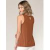 imageLock and Love Womens Summer Sleeveless Pleated Back Closure Casual Tank TopsWt2315rust