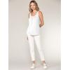 imageLock and Love Womens Summer Sleeveless Pleated Back Closure Casual Tank TopsWt2315white