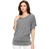 imageLock and Love Womens Versatile Casual Short Sleeve Dolman Top  Loose Fit Boat Neck ampamp VNeck TShirtWt1038hdg