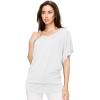 imageLock and Love Womens Versatile Casual Short Sleeve Dolman Top  Loose Fit Boat Neck ampamp VNeck TShirtWt1038white