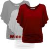 imageLock and Love Womens Versatile Casual Short Sleeve Dolman Top  Loose Fit Boat Neck ampamp VNeck TShirtWt742bww