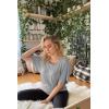 imageLock and Love Womens Versatile Casual Short Sleeve Dolman Top  Loose Fit Boat Neck ampamp VNeck TShirtWt742heathergrey
