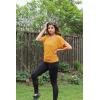 imageLock and Love Womens Versatile Casual Short Sleeve Dolman Top  Loose Fit Boat Neck ampamp VNeck TShirtWt742mustard