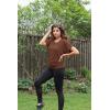 imageLock and Love Womens Versatile Casual Short Sleeve Dolman Top  Loose Fit Boat Neck ampamp VNeck TShirtWt742rust