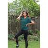 imageLock and Love Womens Versatile Casual Short Sleeve Dolman Top  Loose Fit Boat Neck ampamp VNeck TShirtWt742teal