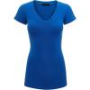 imageLock and Love Womens Basic Slim Fitted Short Sleeve Casual V Neck Cotton T ShirtWt1606blue