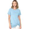 imageLock and Love Womens Casual Shirts Twist Knot Tunics TopsWt2312aqua