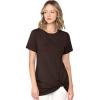 imageLock and Love Womens Casual Shirts Twist Knot Tunics TopsWt2312brown