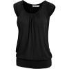 imageLock and Love Womens Scoop Neck Short Sleeve SolidPrintDipDye Sweetheart Top S3XL Plus SizeWt1054black