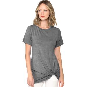 imageLock and Love Womens Casual Shirts Twist Knot Tunics TopsWt2312hdg
