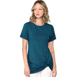 imageLock and Love Womens Casual Shirts Twist Knot Tunics TopsWt2312teal