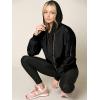 imageLock and Love Womens Classic Lightweight Jacket Multi Pocket Windbreaker Bomber JacketWjc2157black