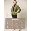 imageLock and Love Womens Classic Lightweight Jacket Multi Pocket Windbreaker Bomber JacketWjc2157olive