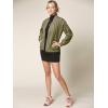 imageLock and Love Womens Classic Lightweight Jacket Multi Pocket Windbreaker Bomber JacketWjc2157olive