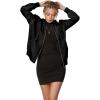 imageLock and Love Womens Classic Lightweight Jacket Multi Pocket Windbreaker Bomber JacketWjc2157black