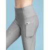 image:imageLock and Love Womens Yoga Pants Tummy Compression Colorblock 78 Mesh Leggings with Pocket and Inner Pocket